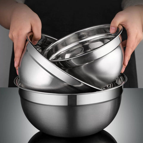 MIKULA stainless measuring cups and spoons for accurate baking.