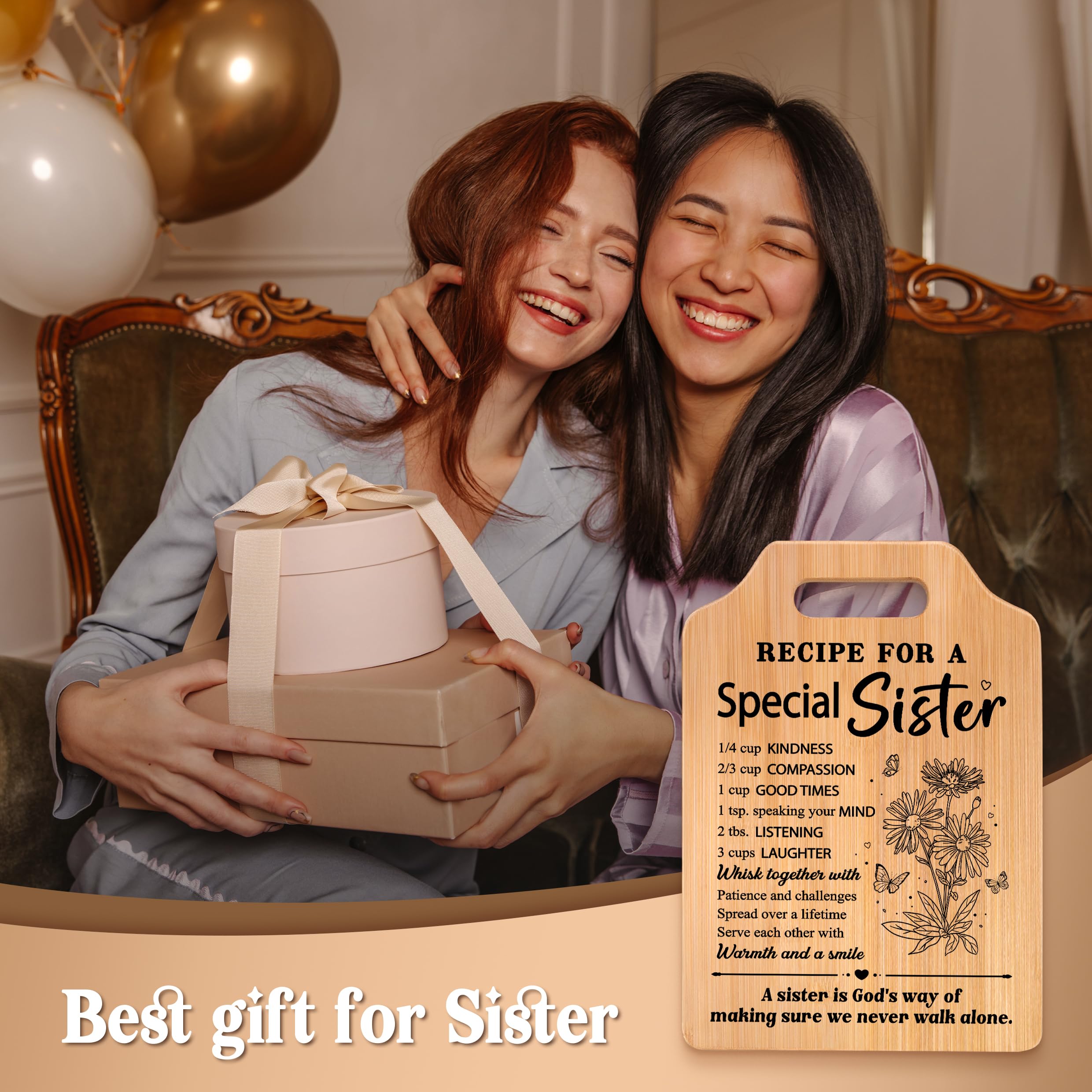 Milcier gift for sister suitable for birthdays or holidays.