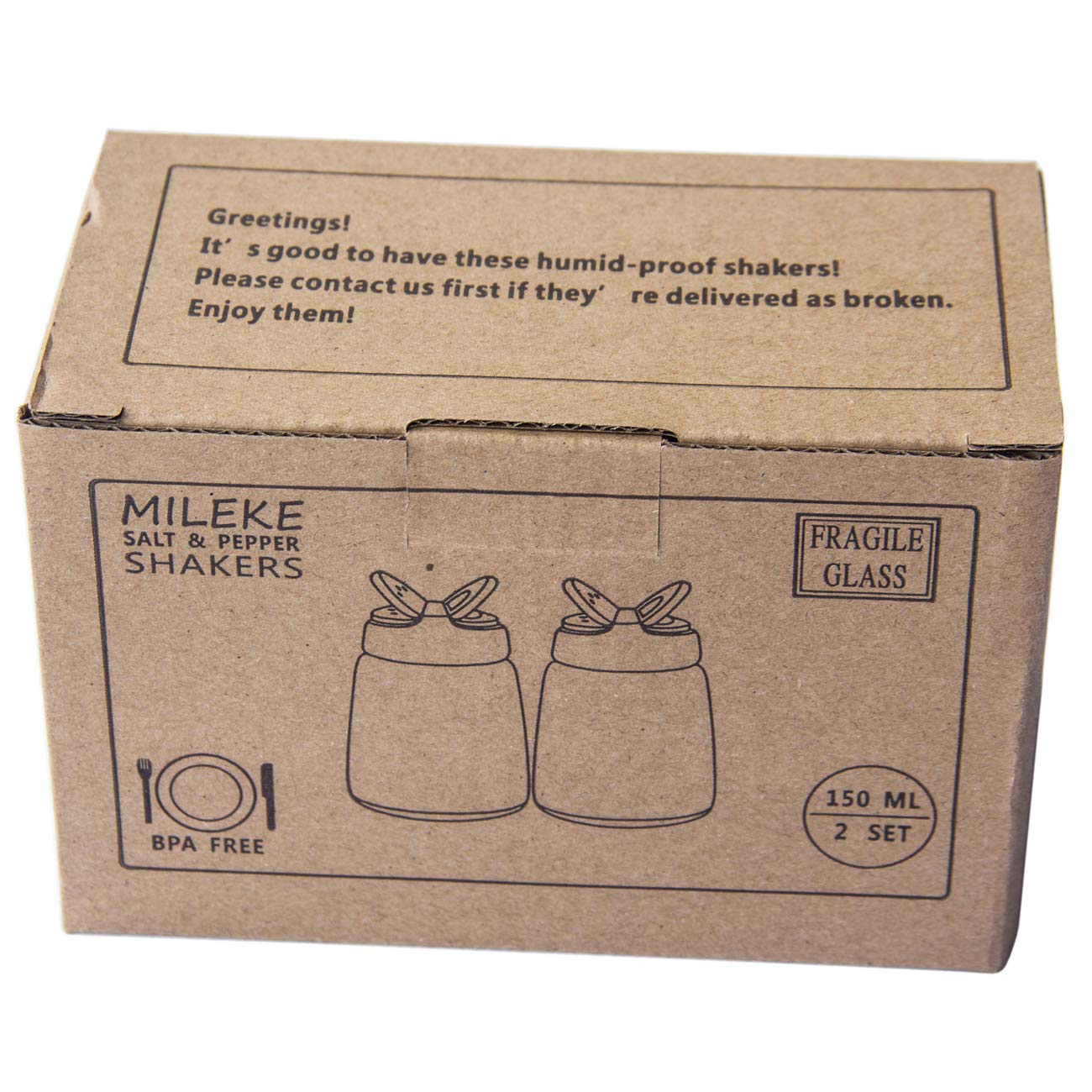 MILEKE shakers serve multiple spices, ideal for home, bar, or outdoor dining.