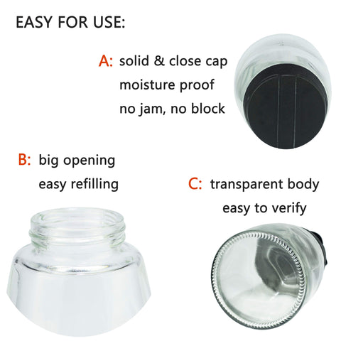 MILEKE top with two-hole design enables precise dispensing.