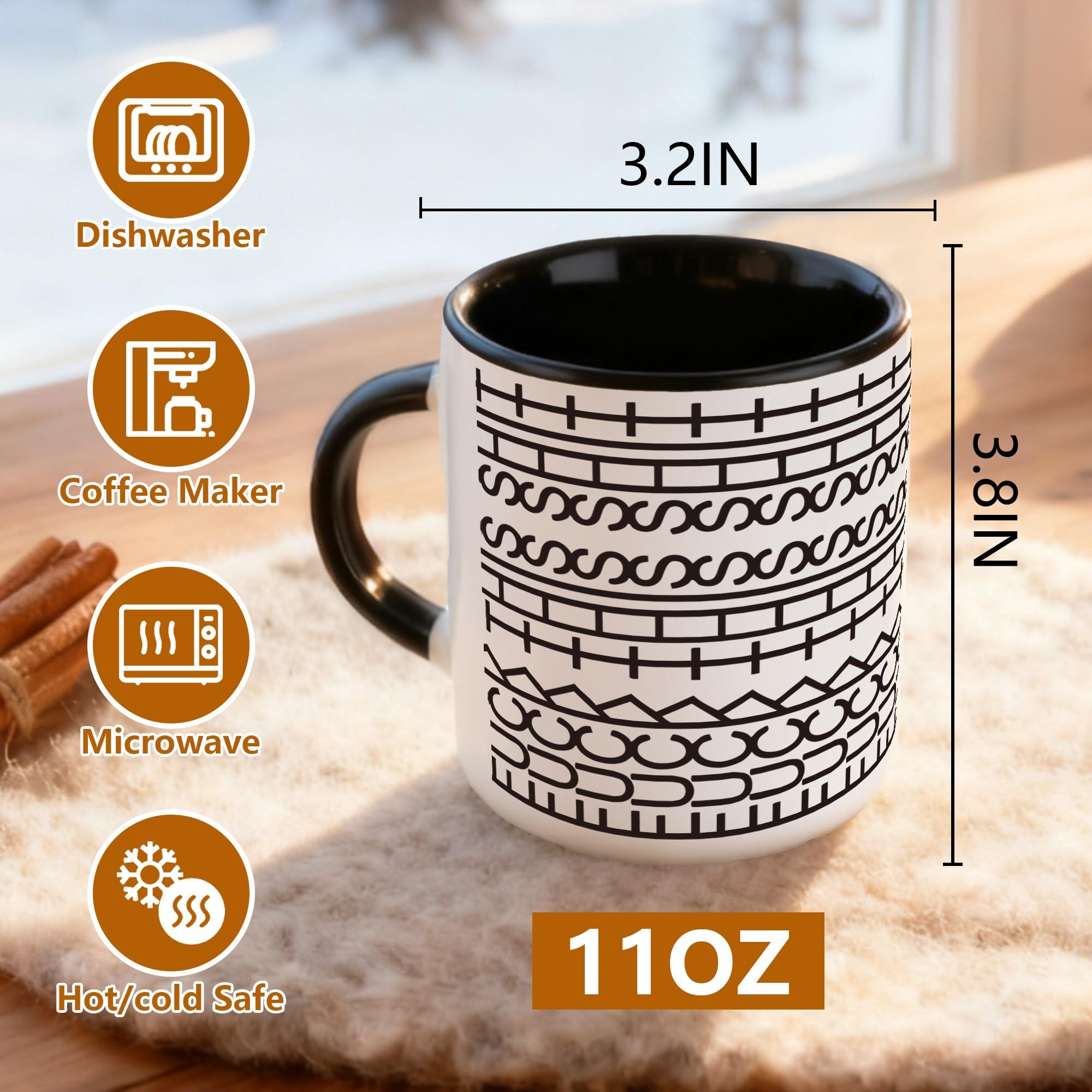 Milianquill Fuck This Shit Mug, side view, durable ceramic for everyday use.