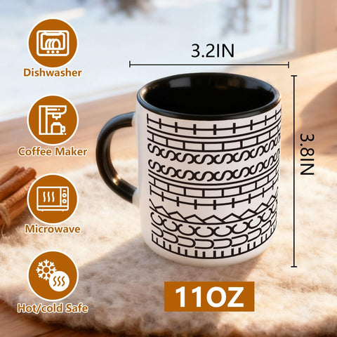 Milianquill Fuck This Shit Mug, side view, durable ceramic for everyday use.