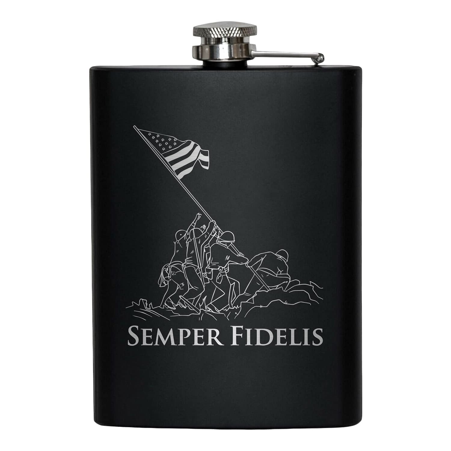 Military Gift Shop USMC Flask makes a thoughtful gift for veterans