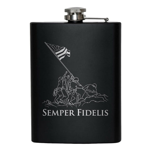 Military Gift Shop USMC Flask makes a thoughtful gift for veterans