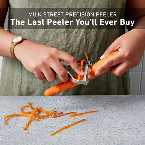 Milk Street Precision Peeler enables quick peeling during meal prep.