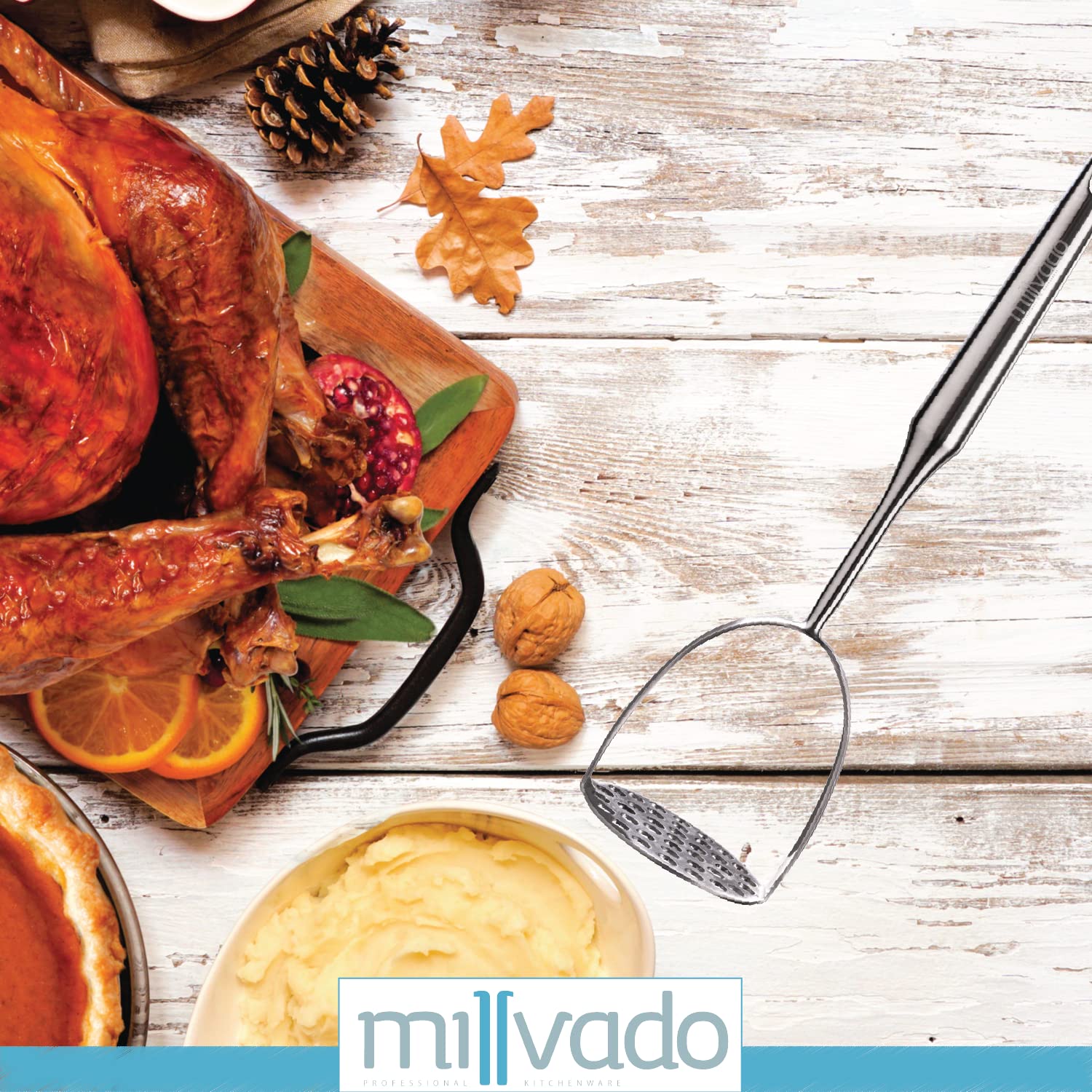 Millvado dishwasher safe masher cleans quickly after cooking
