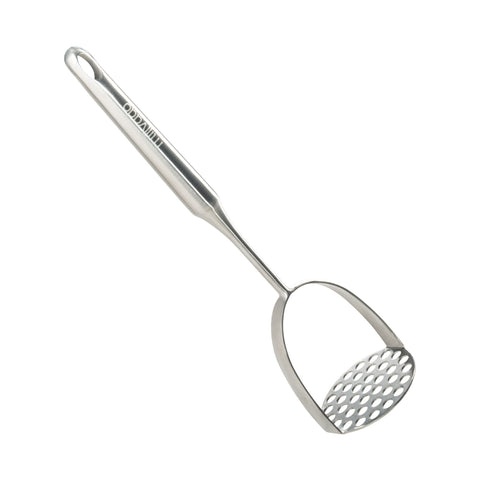 Millvado potato masher in stainless steel 12.5 inch reach delivers silky mash