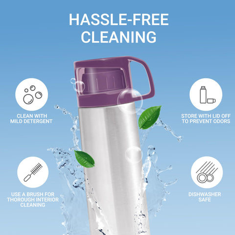 Milton Glassy easy-to-clean interior simplifies daily maintenance.