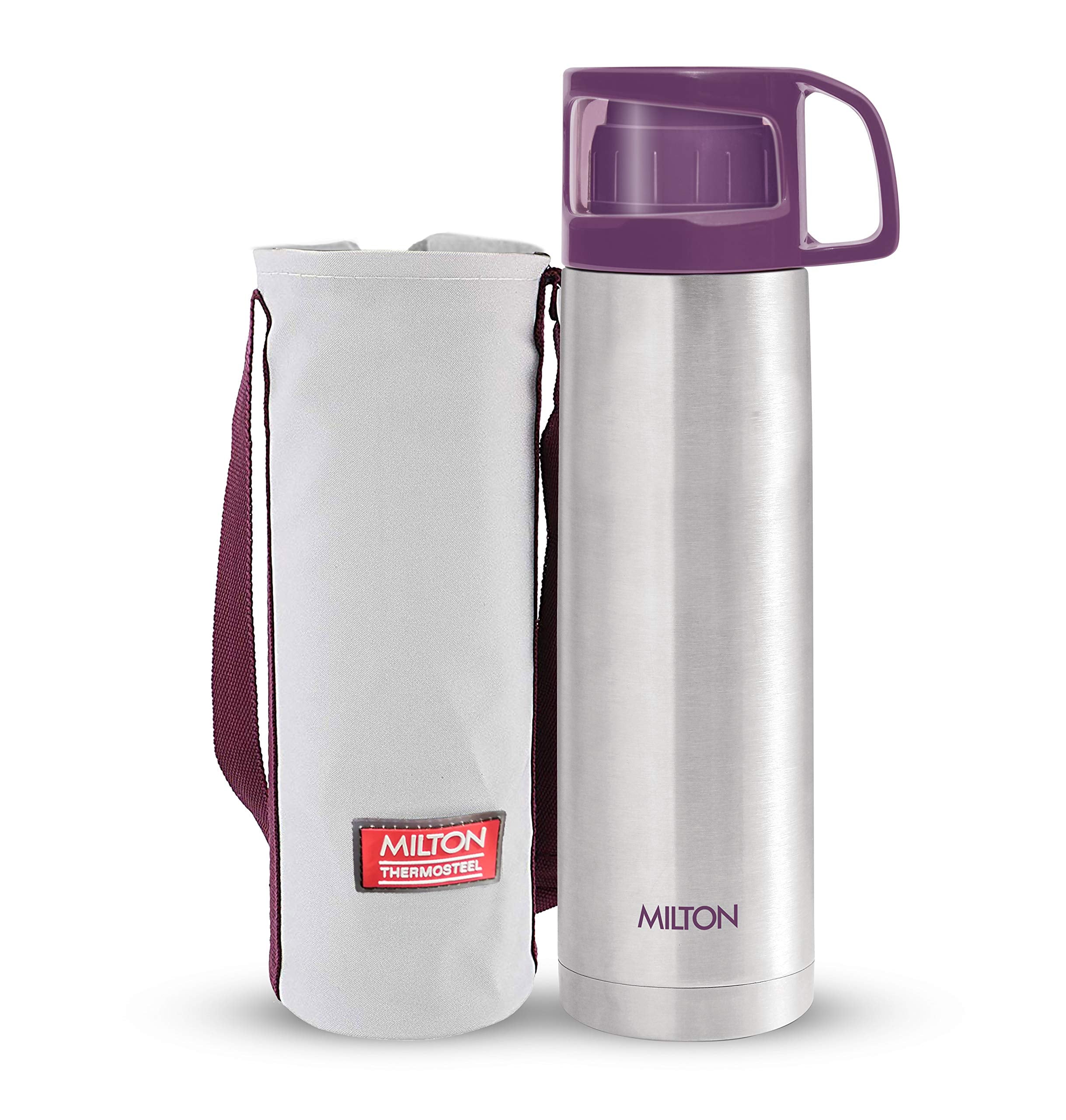 Milton Glassy vacuum insulation maintains temperature for up to 24 hours.