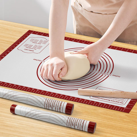 Mimekitchen silicone mat folds for compact storage