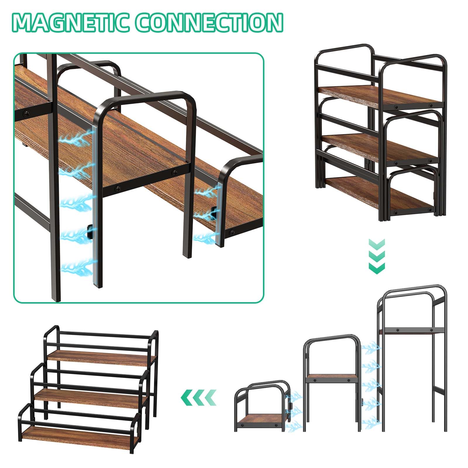 MIMIyasha durable wood and metal frame keeps bottles upright and secure