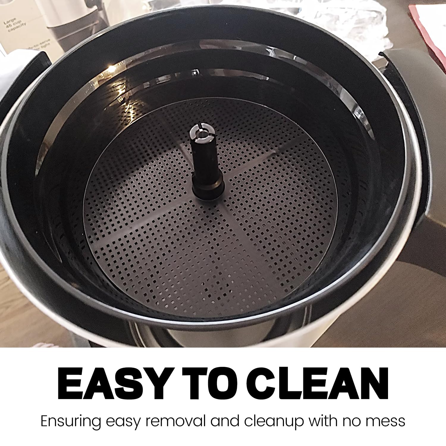 MIMORE disposable paper filters for 45-cup urns reducing grounds and oils