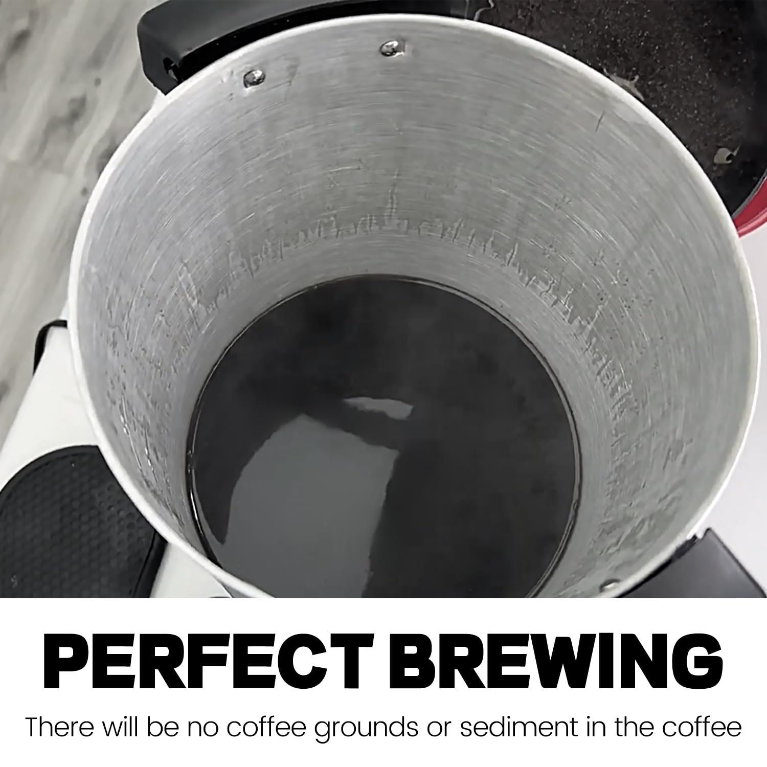 MIMORE tear-resistant filter paper maintains shape during brewing