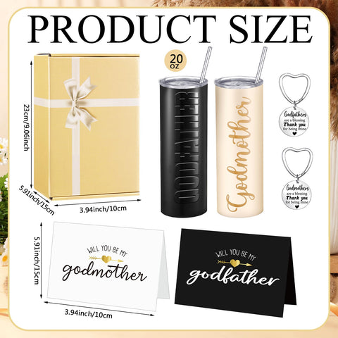 Mimorou proposal cards with heartfelt messages for a respectful godparent offer.