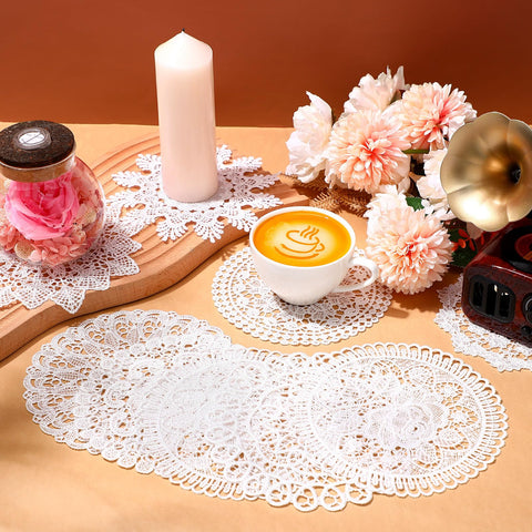Mimorou vintage crochet doilies adding timeless elegance to tea time