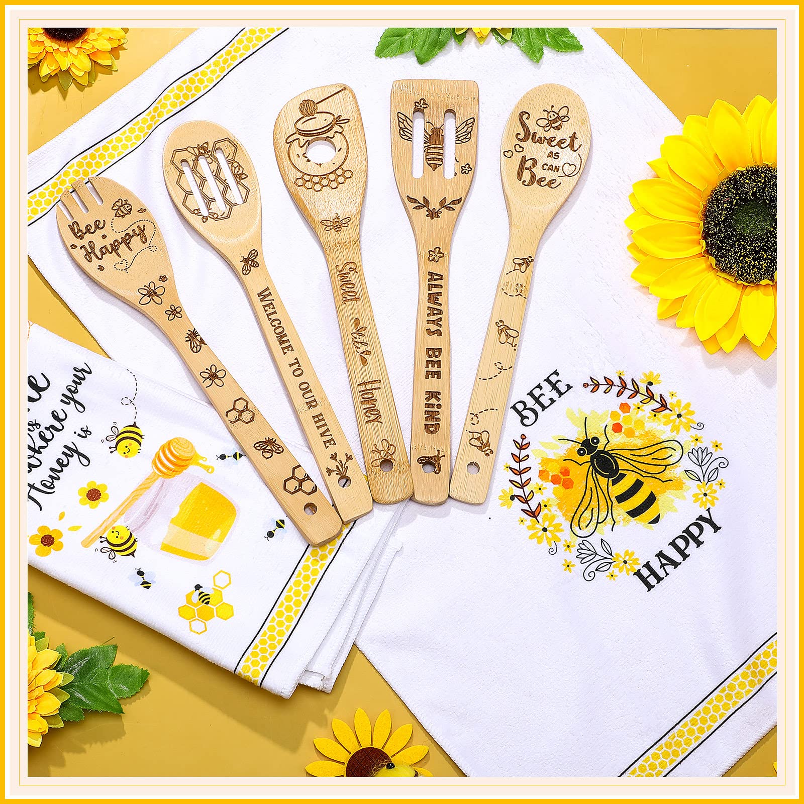 Minatee bee-themed kitchen set adds charm to summer gatherings.
