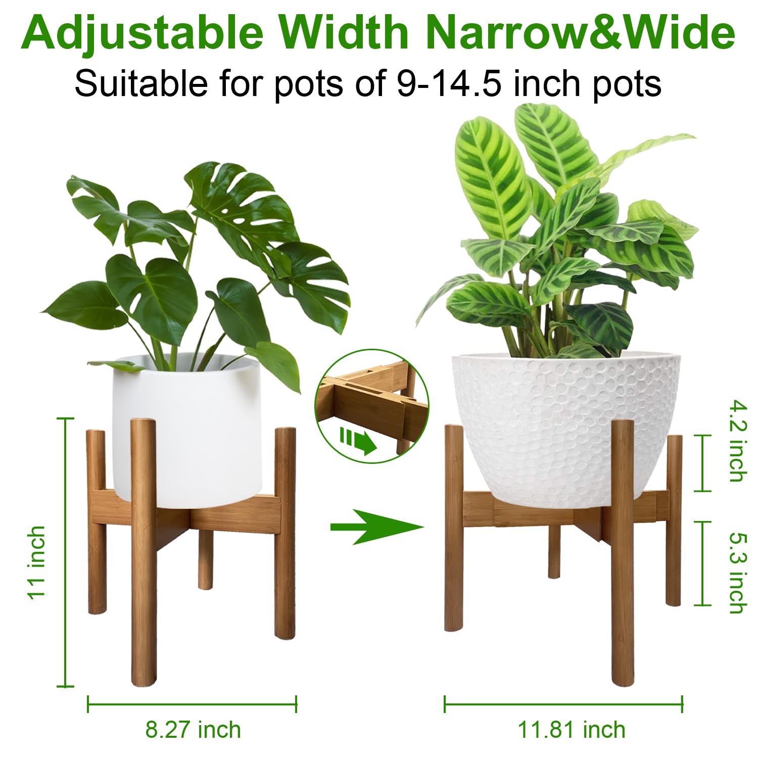MinBoo bamboo dispenser stand with natural walnut finish.
