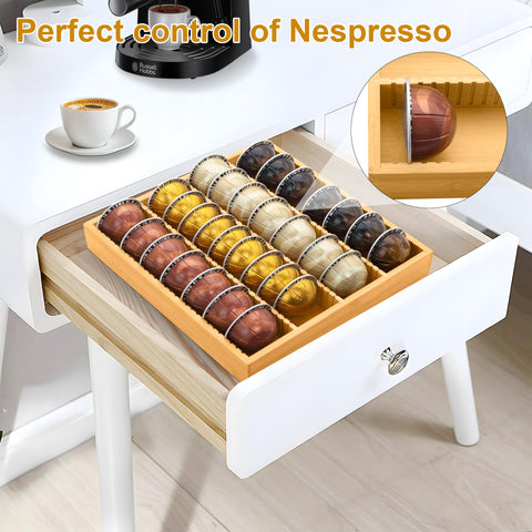 MinBoo natural bamboo finish highlights durable, easy-to-clean material in a stylish kitchen accessory.