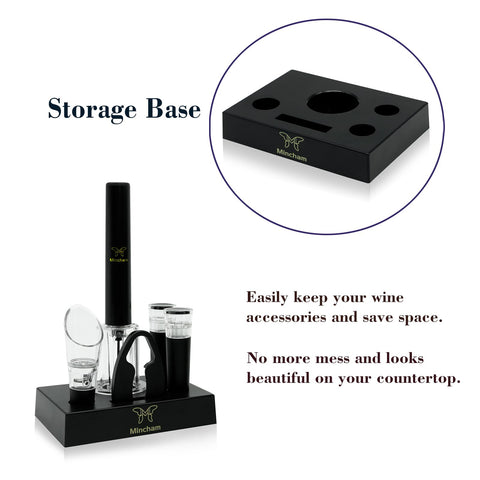 Mincham storage base keeps the wine opener organized on the counter