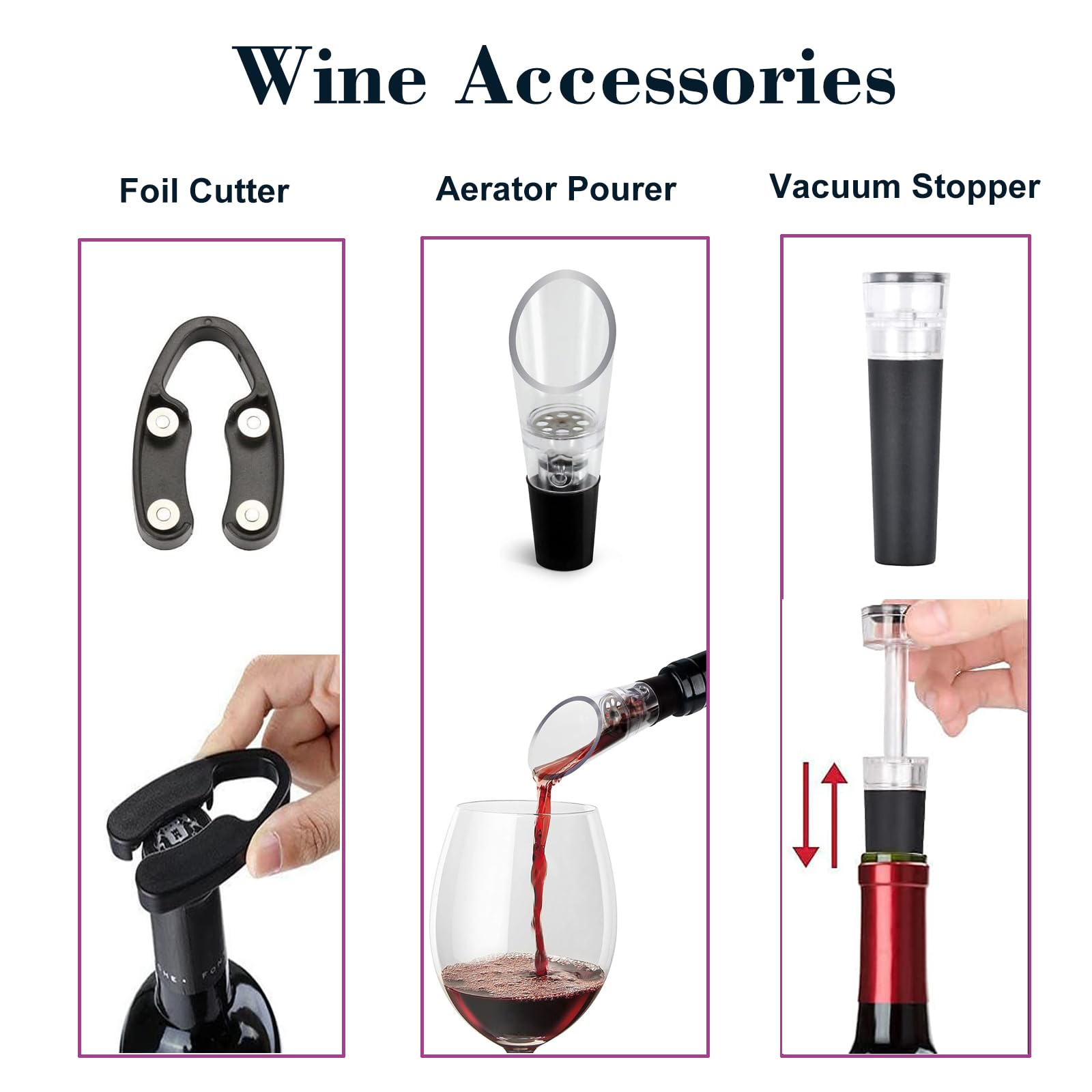 Mincham vacuum wine stoppers preserve freshness after opening