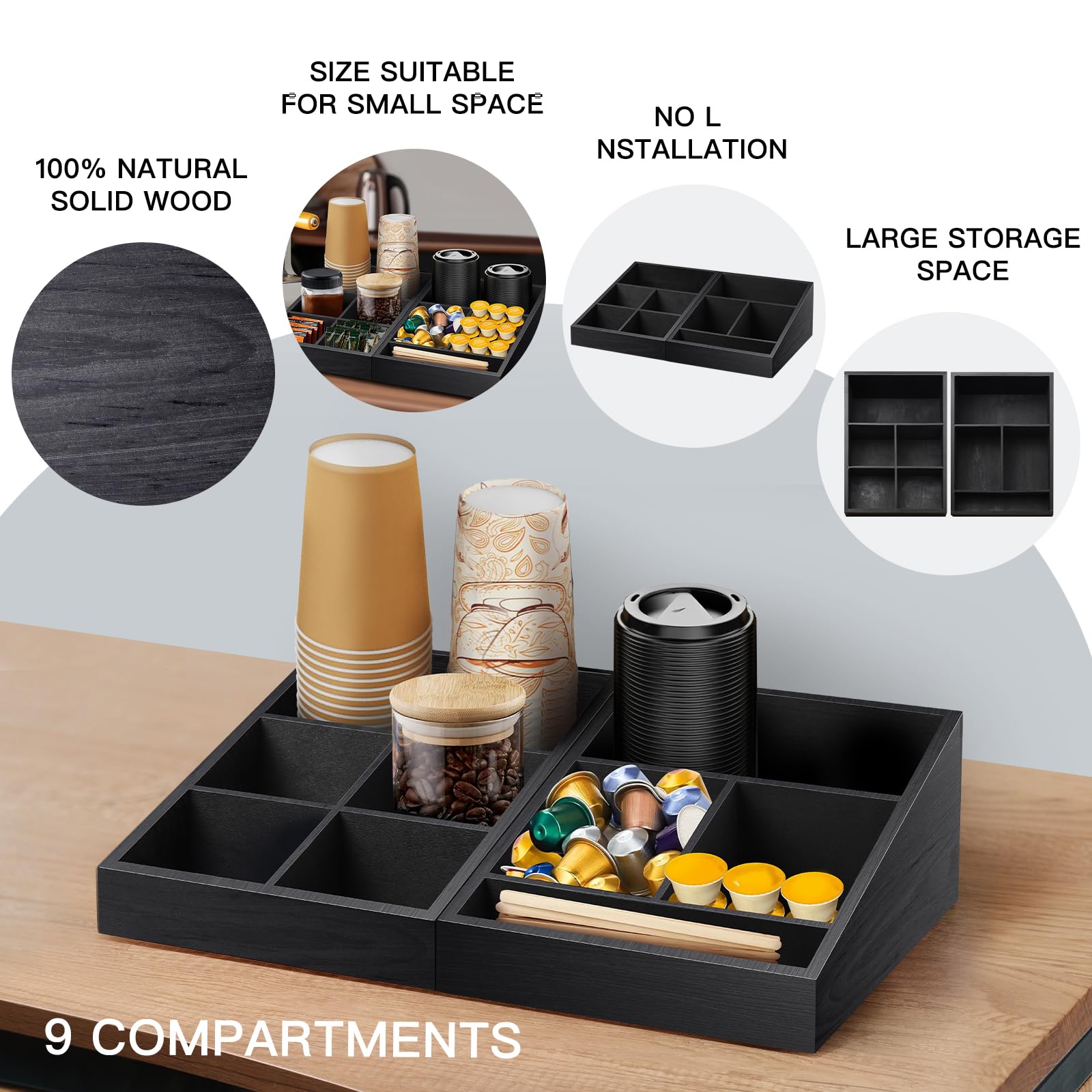 MINCORD countertop or cabinet storage supports easy access in any space.
