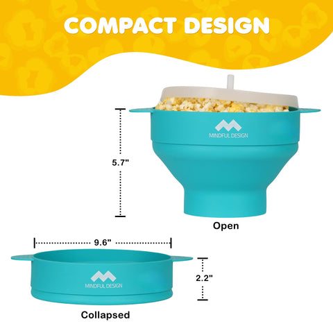 Mindful Design built-in handles and lid suit family movie nights safely.