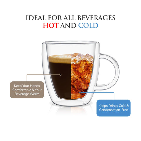 Mindful Design dishwasher-safe glass espresso mug for easy cleaning