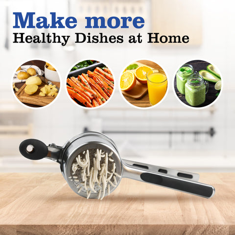 Mindful Design potato ricer easy-cleanup design simplifies cleanup after cooking