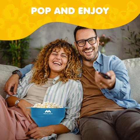 Mindful Design popcorn popper is dishwasher-safe for easy cleanup after movie nights.