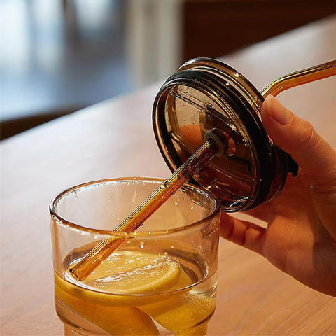 MINGHYZYA amber 2-pack wide mouth for easy cleaning and refilling.