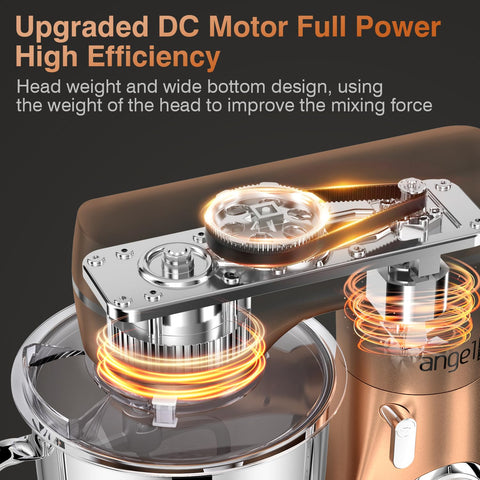 Mini Angel stand mixer dough hook delivers smooth dough results