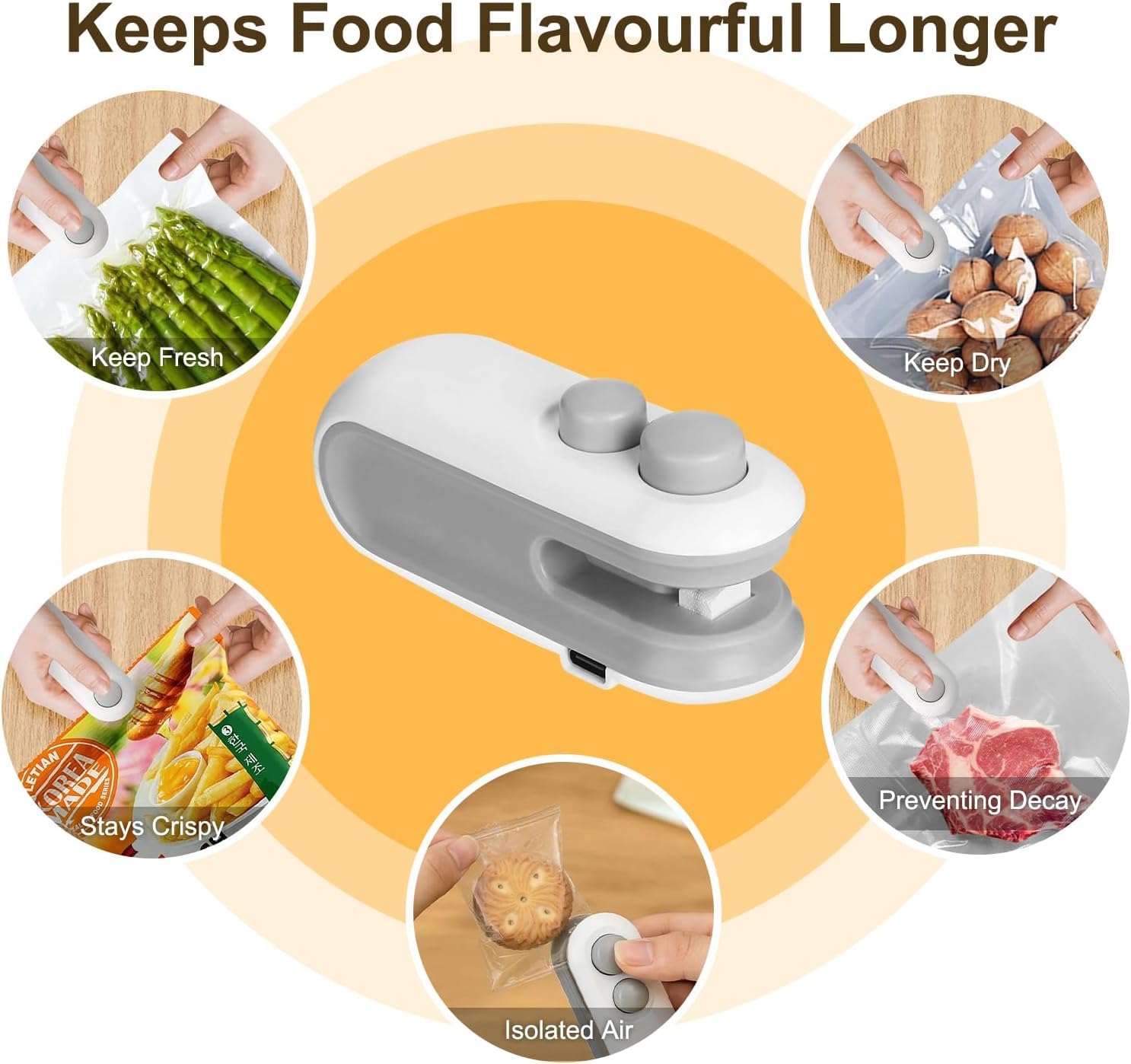 Versatile on chips, snacks, sandwiches, and pet food