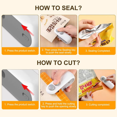 Portable sealing tool for picnics and camping trips