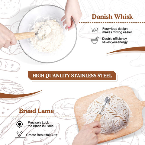 MINO ANT bread lame with 5 replaceable blades for precise scoring