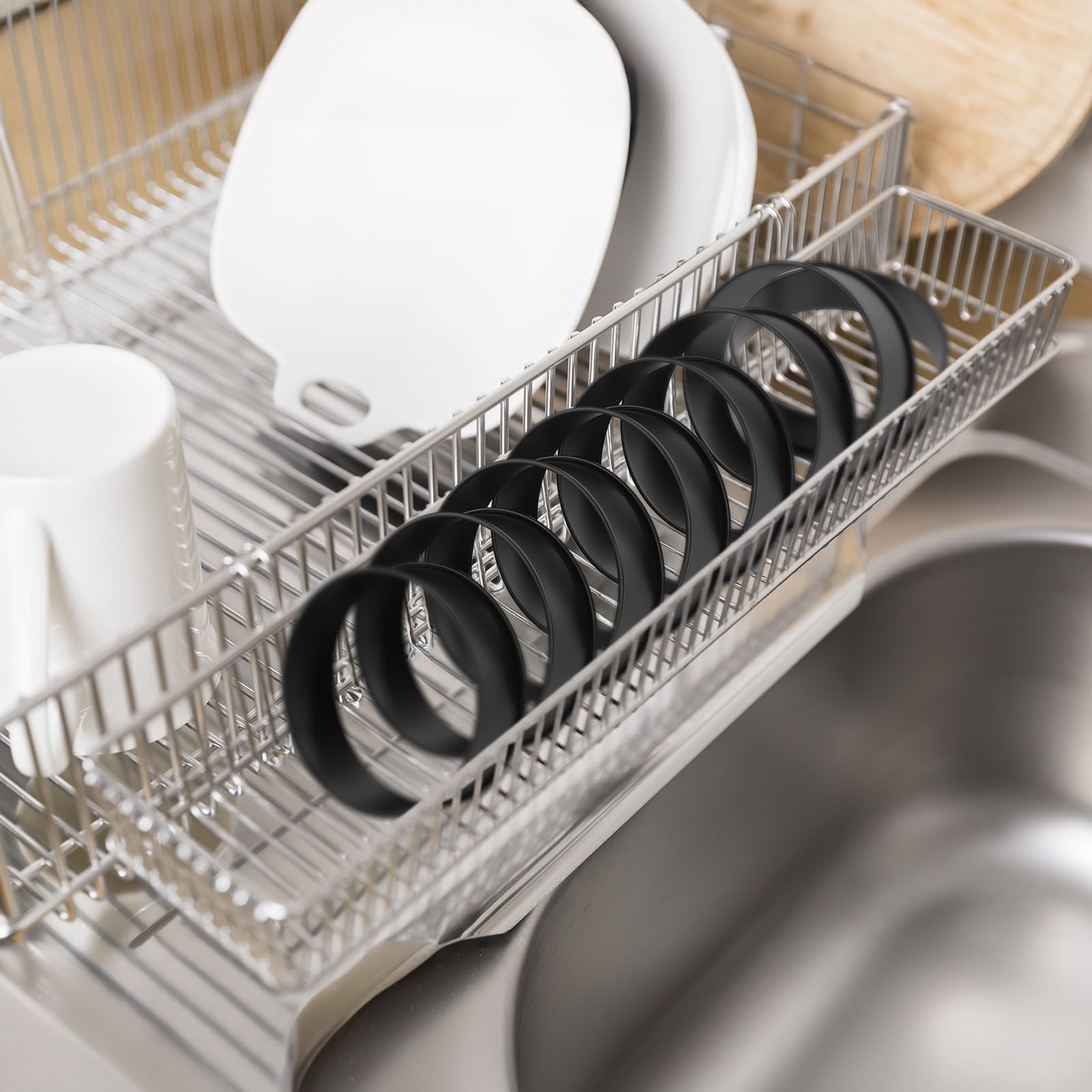 MINO ANT crumpet rings dishwasher safe for quick cleanup after baking