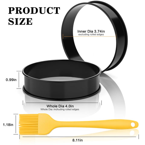 MINO ANT crumpet rings with double rolled edges for safe, durable use