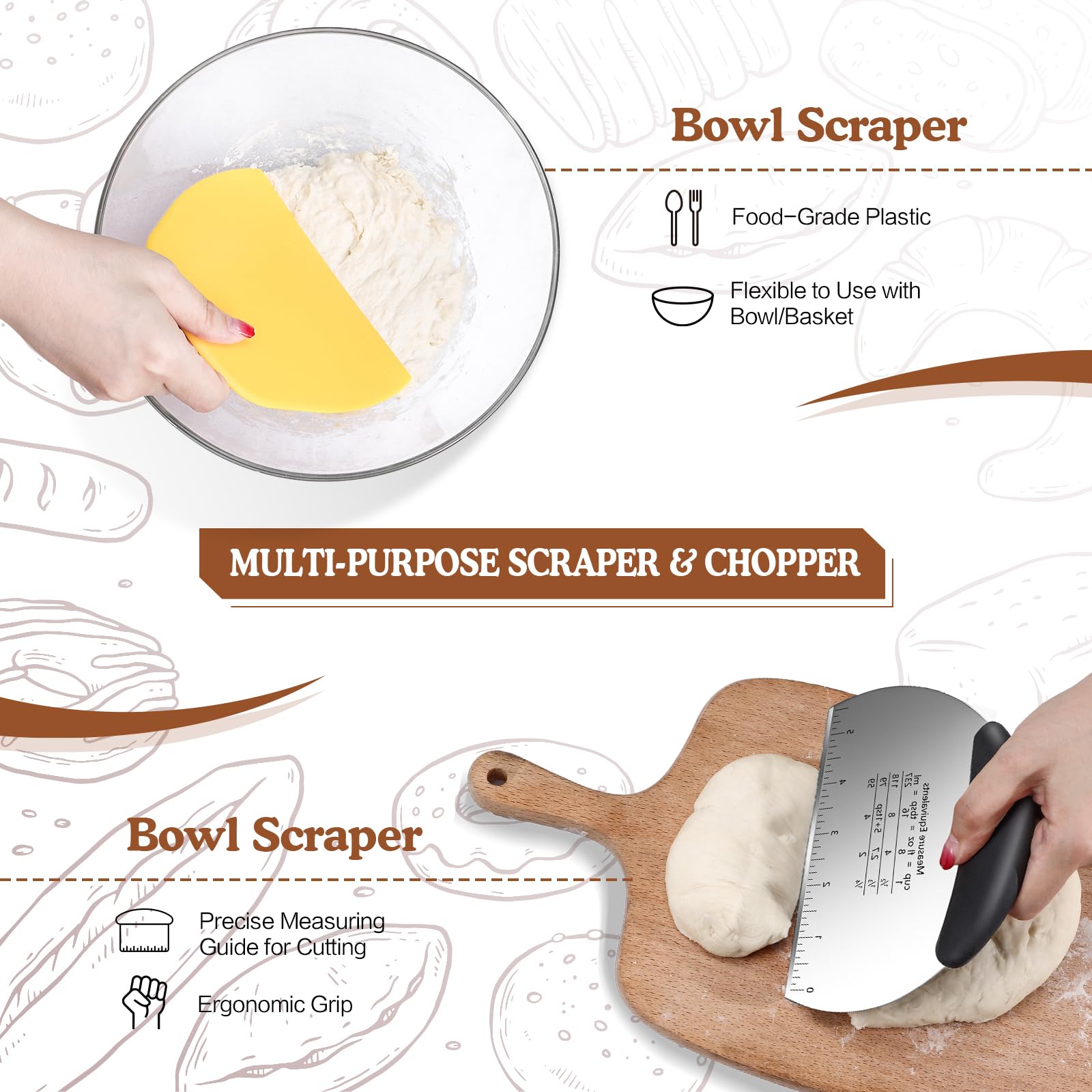 MINO ANT silicone bread sling for safe transfer to Dutch oven