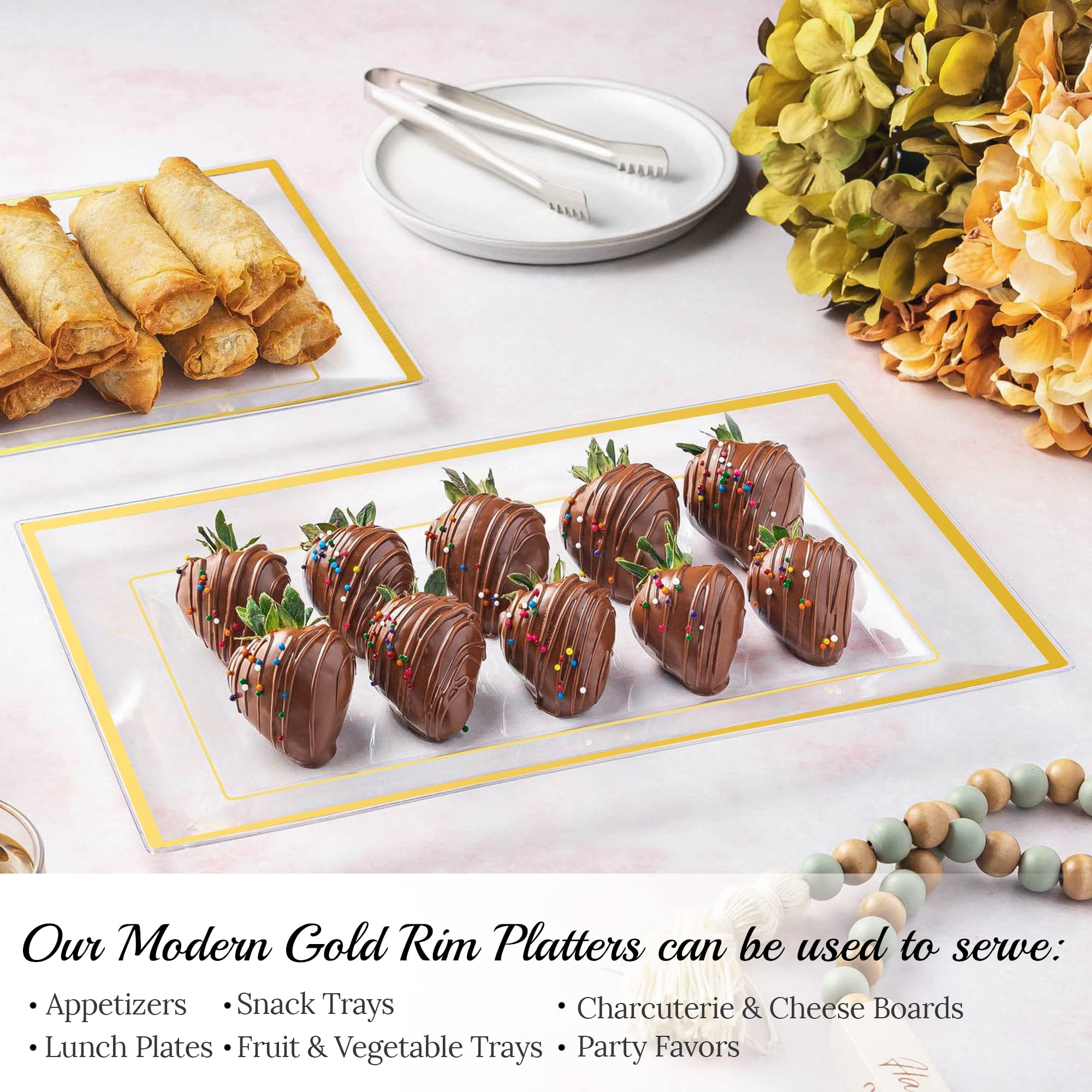 Mint Living durable BPA-free tray for busy buffets and parties