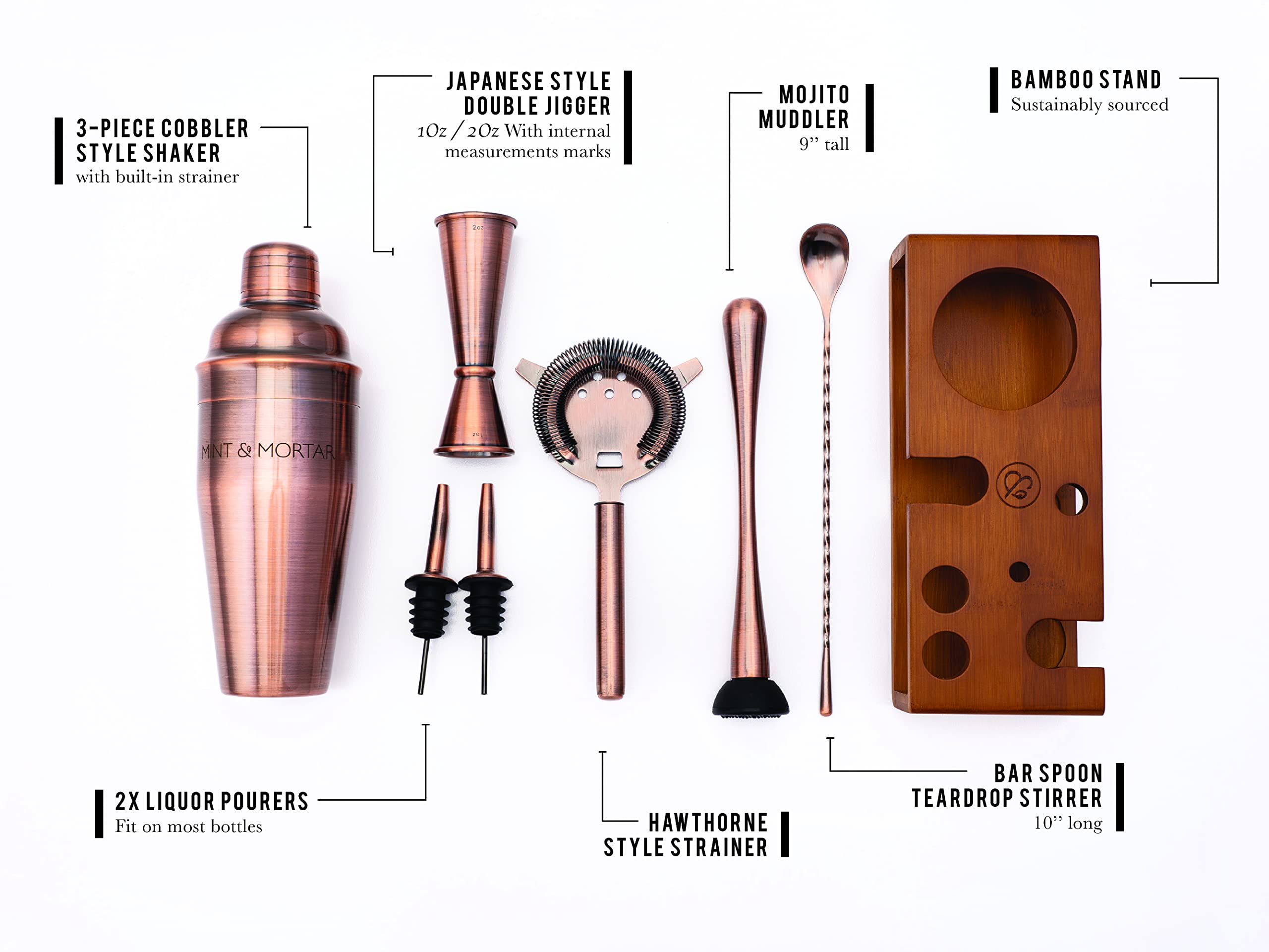 Mint and Mortar muddler for herbs and fruit in cocktails