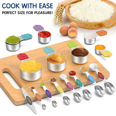 Silicone-handle hanging holes keep tools accessible and organized