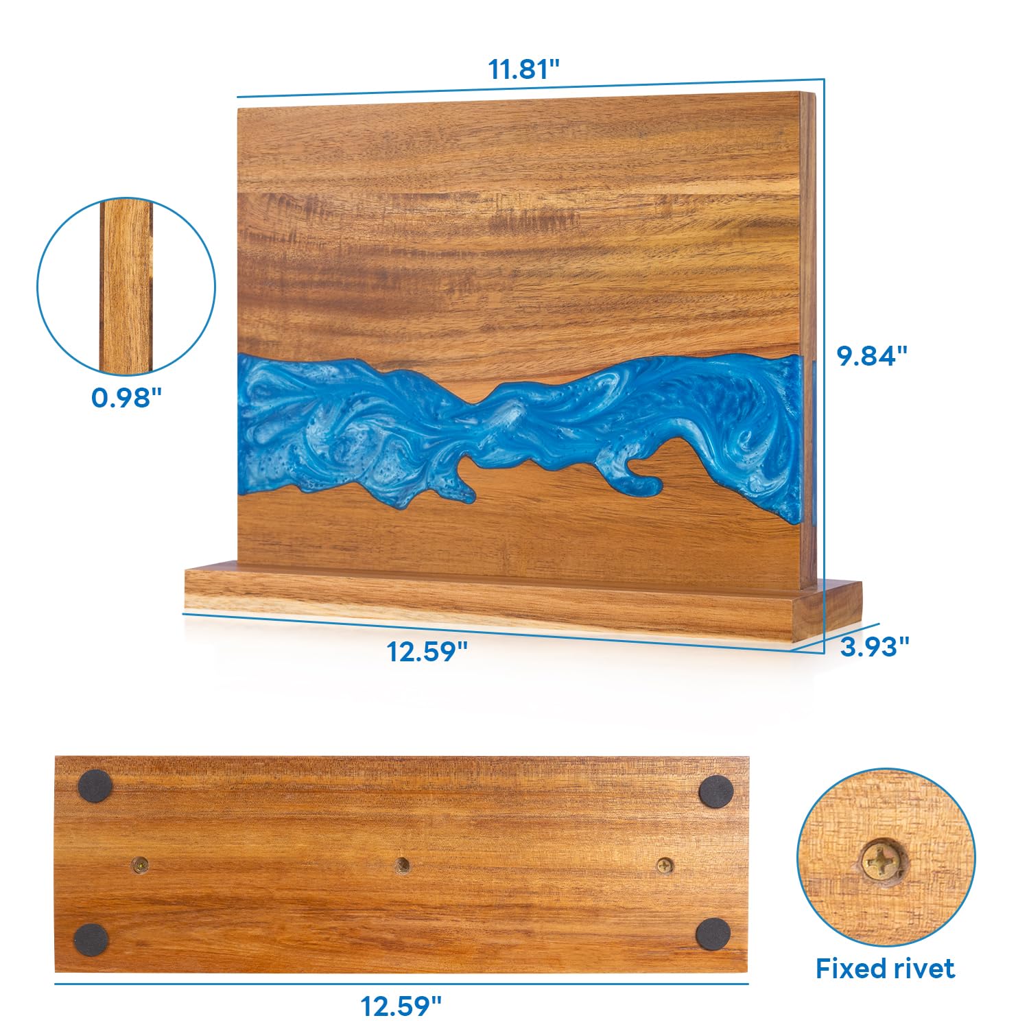 Minyuexia-stable magnetic holder resists wobble for smooth knife access.