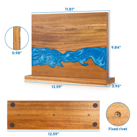 Minyuexia-stable magnetic holder resists wobble for smooth knife access.