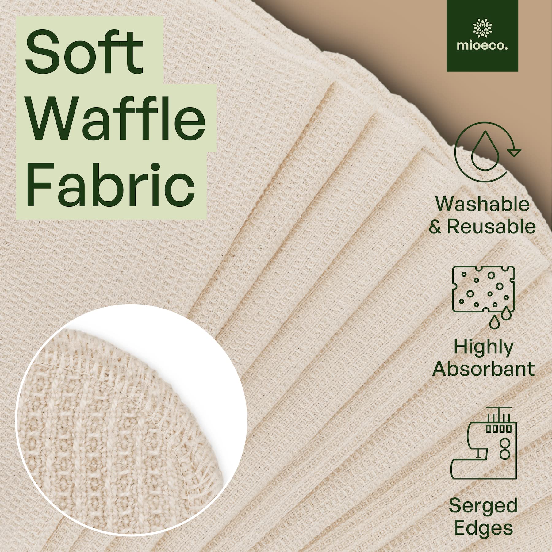Mioeco towels are versatile for kitchen, bathroom, and dusting.