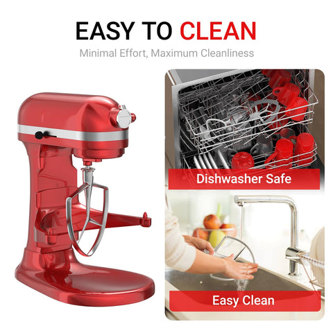 Miosruru 7QT flat beater for precise batter and cookies