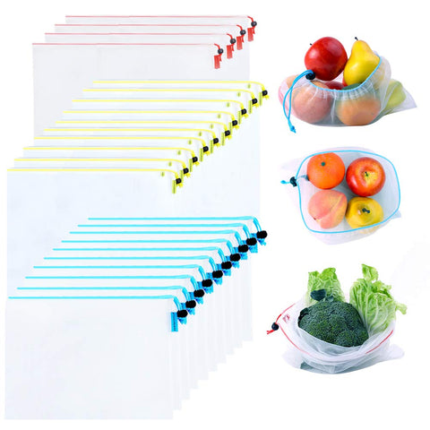 Mipruct mesh bags red large for fresh produce storage and reduced waste
