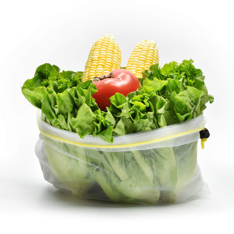 Mipruct mesh bags yellow medium keep fruits organized and breathable