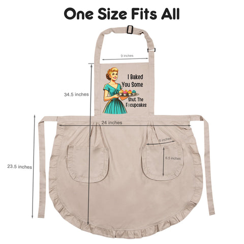 Miracu apron pockets provide deep storage for utensils and prep aids
