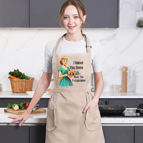 Miracu retro baker gift apron makes a stylish, practical present for bakers