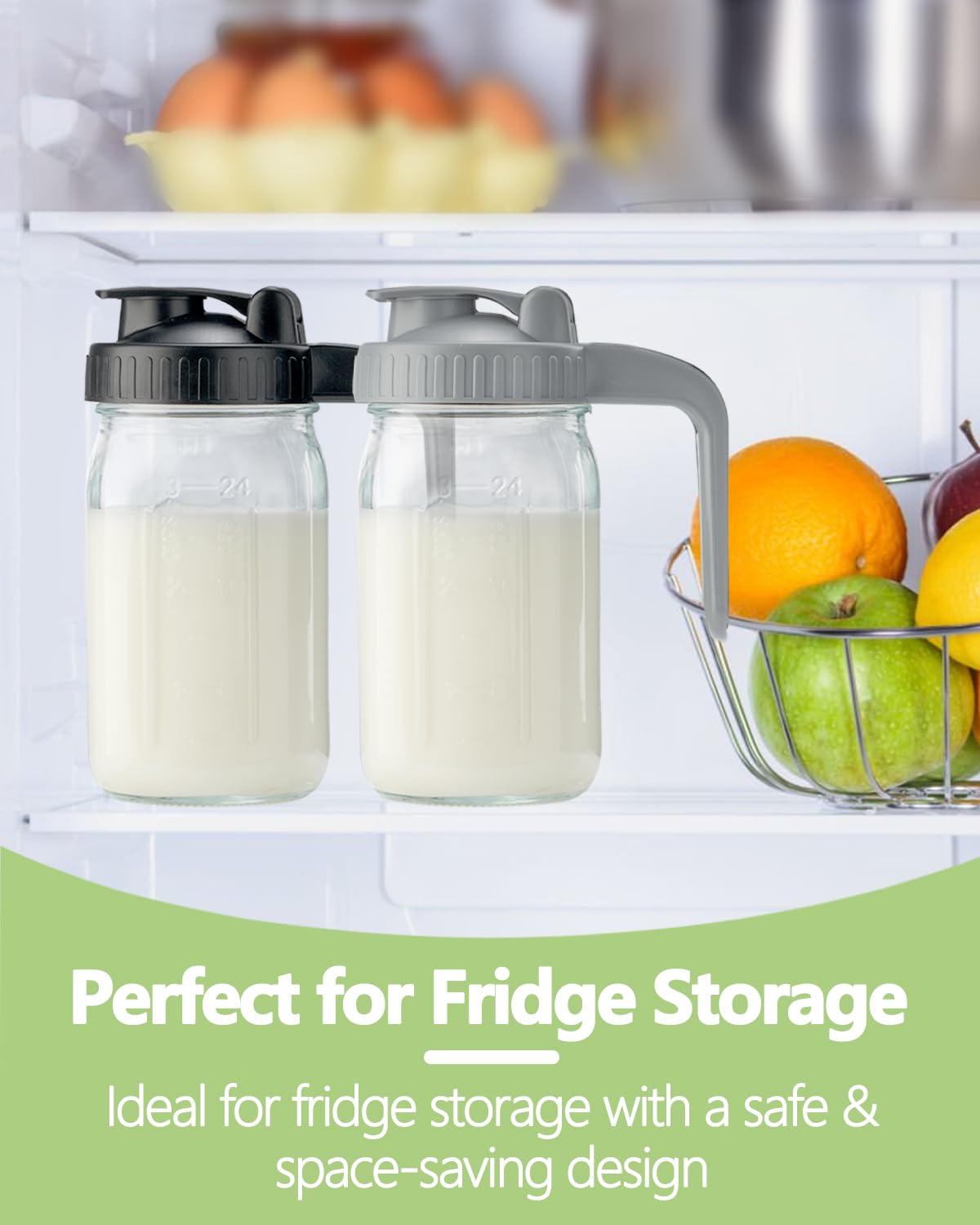 Miradexic BPA-free and lead-free glass ensures safe storage.