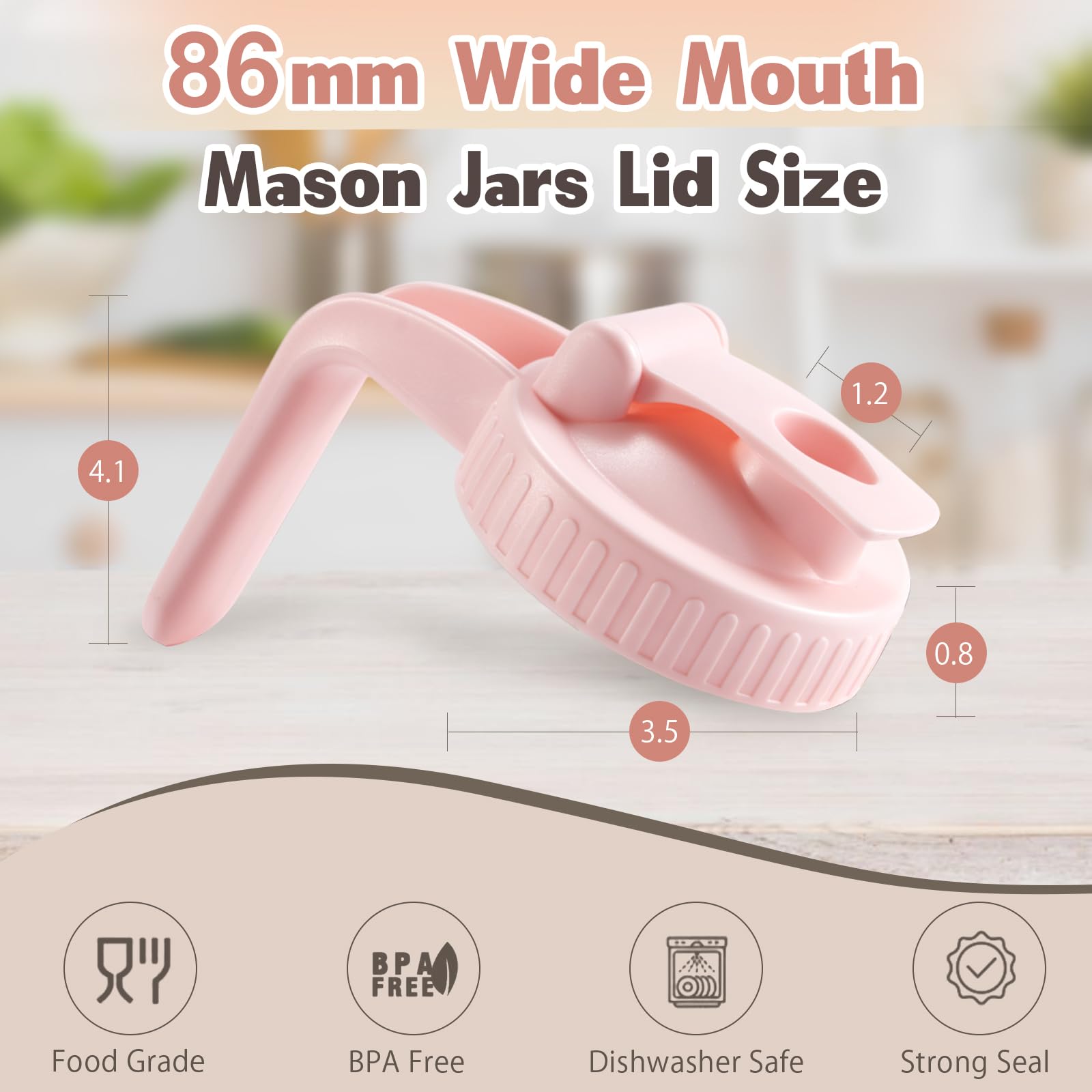 Miradexic mason jar lid durable and airtight for long lasting use.